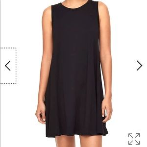 LOFT Tank Swing Dress Black